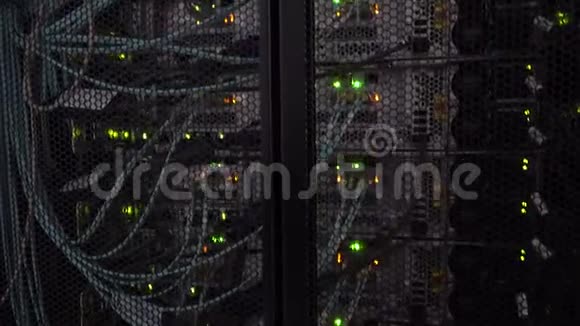 数据中心服务器机房高科技集群存储系统照相机视频的预览图