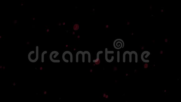 黑色背景下红细胞动画4K视频的预览图