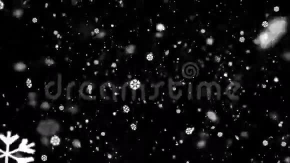 雪花背景循环视频的预览图