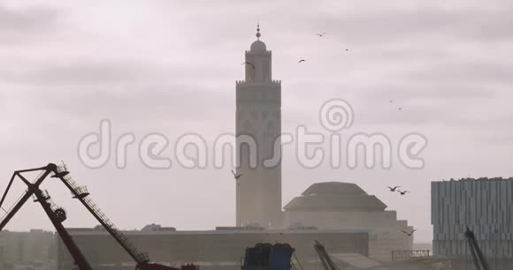摩洛哥卡萨布兰卡的哈桑二世清真寺4K视频的预览图