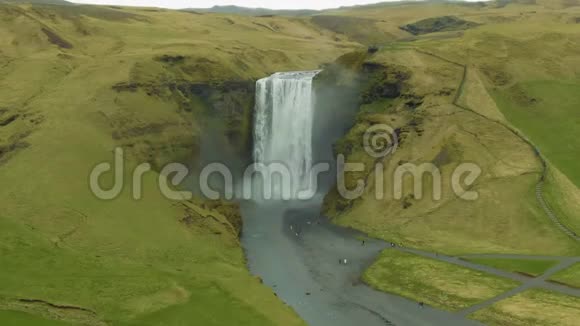 史高佛斯瀑布冰岛空中观景台视频的预览图