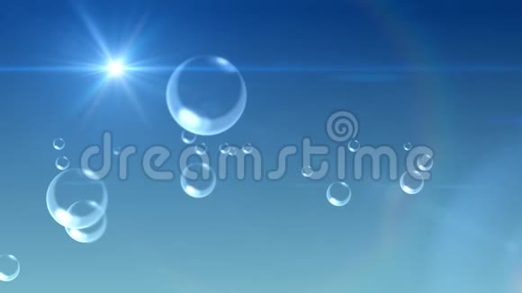 太阳光线下的气泡视频的预览图