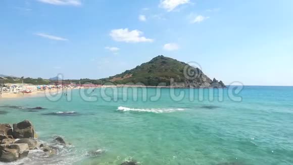 撒丁岛意大利卡拉蒙特图诺和圣皮埃特罗海滩视频的预览图