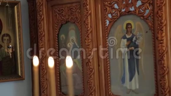 教堂里的东正教偶像视频的预览图