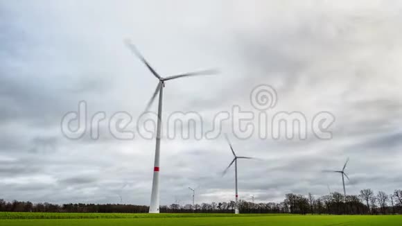 德国的电力风车4k视频的预览图