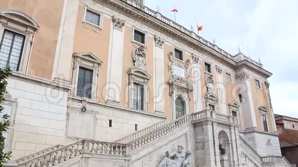 在罗马的卡皮托林山的坎皮多里奥景视频的预览图