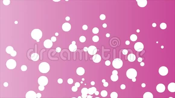 粉红色的白色斑点背景视频的预览图