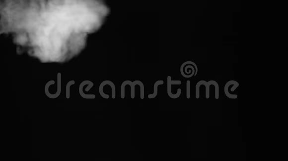 黑色背景HD1920x1080的白烟排放视频的预览图