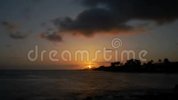坡浦海滩日落视频的预览图
