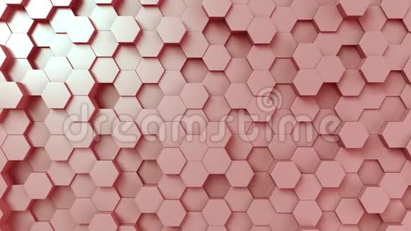 粉红色的六角形表面视频的预览图