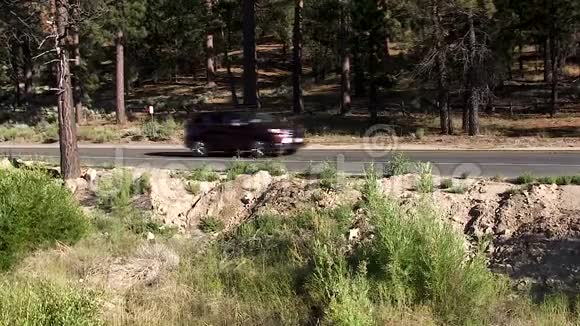 加州大熊湖两条车道的交通视频的预览图