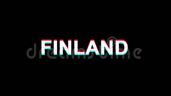 芬兰特技效果图数字电视失真4K循环动画视频的预览图