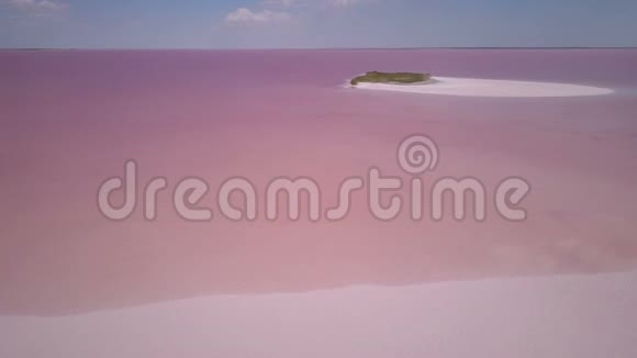 粉红湖空中视频的预览图