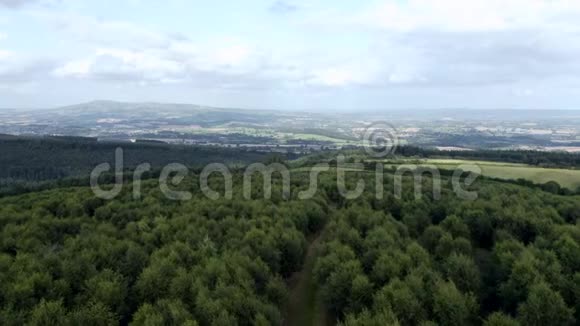 在风景山上俯瞰森林视频的预览图