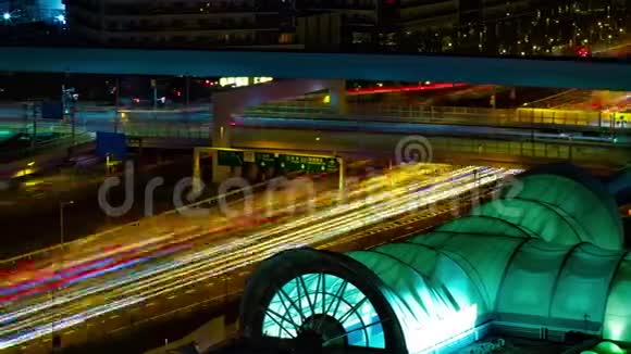 东京阿里阿克市街的一个夜晚一次长镜头的淘盘视频的预览图