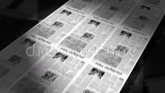 报纸印刷动画圈高清视频的预览图