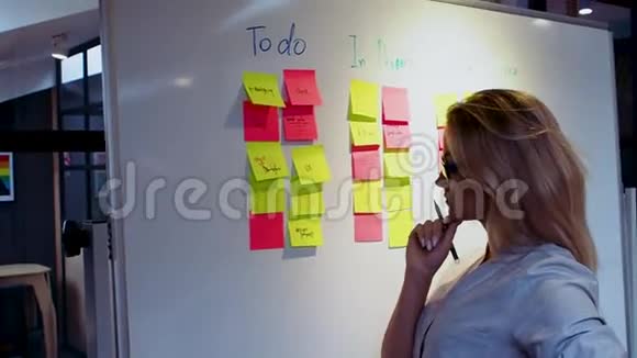 项目管理及进度计划理念一个年轻的女人视频的预览图