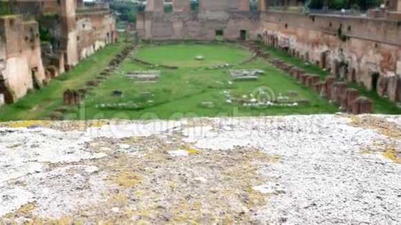 罗马最美丽的地方阿文丁市中心的马戏团废墟视频的预览图