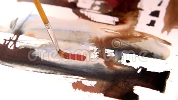 用水彩纸画一幅艺术品视频的预览图