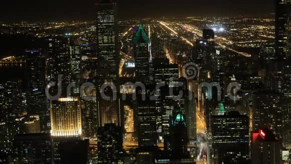 伊利诺斯州芝加哥市中心的4K超高清时间间隔天线视频的预览图