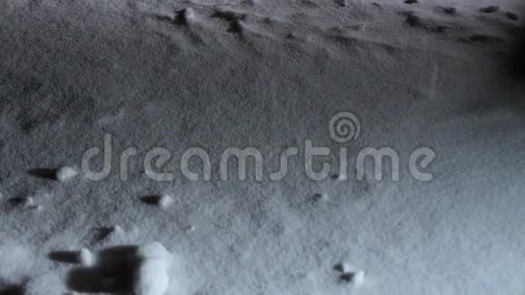 人雪上行走的腿视频的预览图