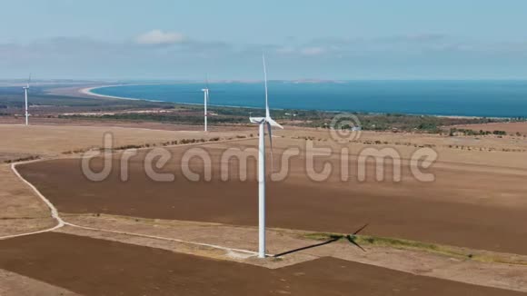风电机组可再生能源可持续发展环保理念视频的预览图