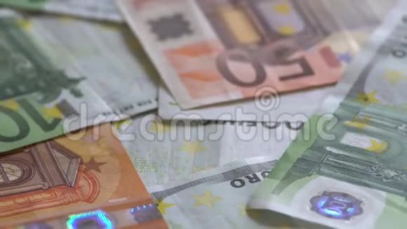 欧元钞票的轮换视频的预览图
