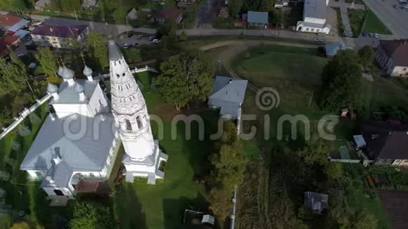 飞越SpasoPreobrazensky大教堂空中视频俄罗斯苏迪斯拉夫视频的预览图