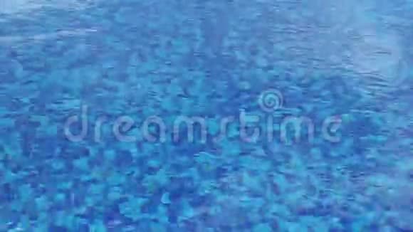 清水蓝水动画壁纸游泳池风面视频的预览图