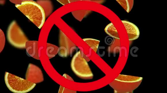 橙色在禁止标志视频的预览图