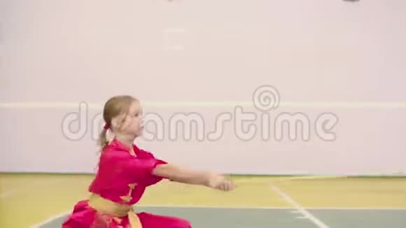 少女在逸夫为太极拳进行武术训练视频的预览图