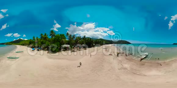 热带海滩白沙从360VR以上观看视频的预览图