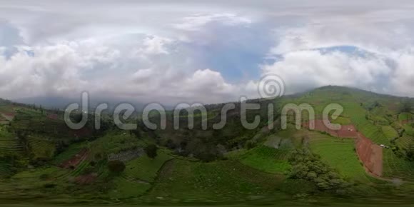 农民土地在山区印度尼西亚vr360视频的预览图