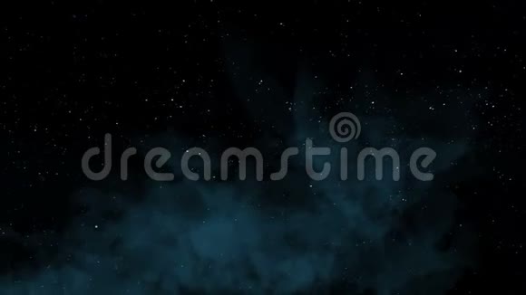 柔和的气体云和闪烁的星星夜空视频的预览图