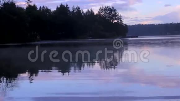 雨水在湖面上荡漾视频的预览图