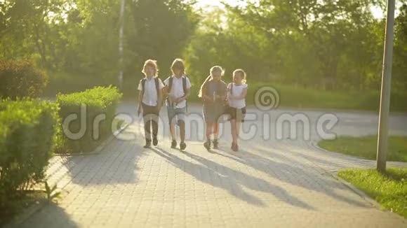 在这个美丽的日子里四个弟子回到学校学校是知识的源泉视频的预览图