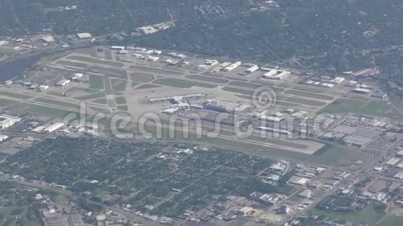 达拉斯的空中观景机场视频的预览图