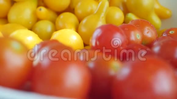 红黄汁樱桃番茄视频的预览图