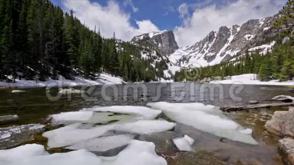 美国落基山国家公园梦幻湖视频的预览图
