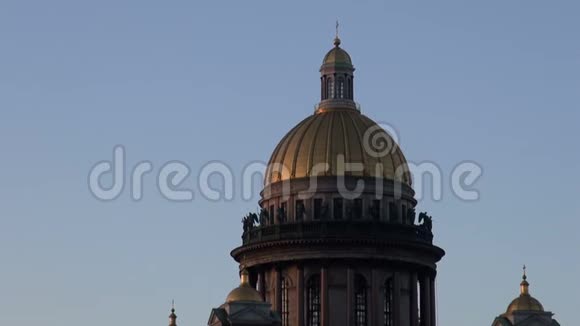 俄罗斯圣彼得堡圣伊萨卡大教堂视频的预览图