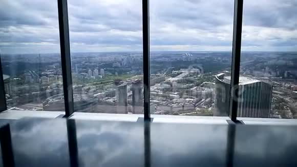 从高处俯瞰莫斯科风景视频的预览图