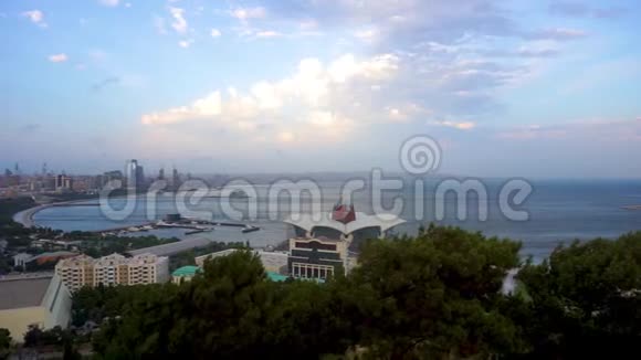 巴库风景下午城景视频的预览图