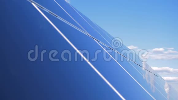 太阳能电池S平台反射面绿色能源概念视频的预览图