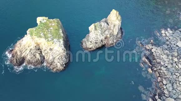 爱尔兰多尼格尔郡的斯利弗联盟悬崖的海景视频的预览图