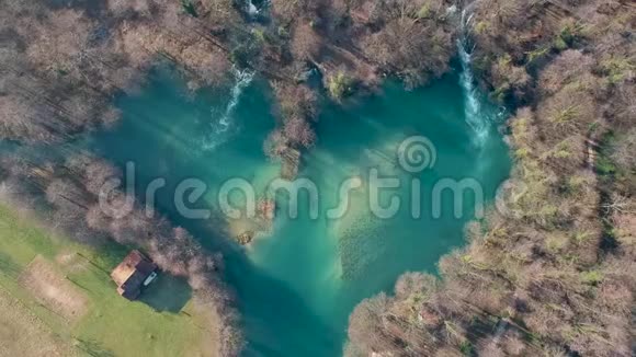 波斯尼亚和黑塞哥维那乌纳河心形海湾视频的预览图
