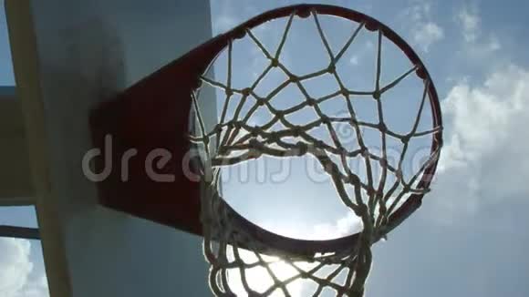 篮球网下面的大镜头视频的预览图