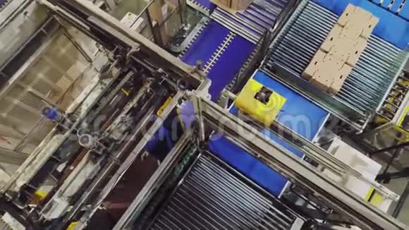 工厂自动生产线和纸板纸盒视频的预览图