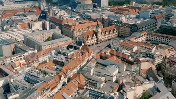 莱比锡的历史市场广场视频的预览图