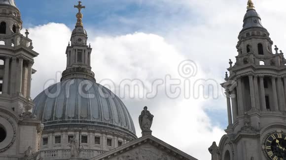 伦敦圣保罗大教堂穹顶近处视频的预览图