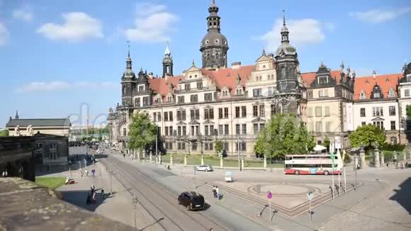 老城区德累斯顿城堡视频的预览图